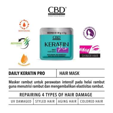 CBD keratin HAIR MASK SACHET