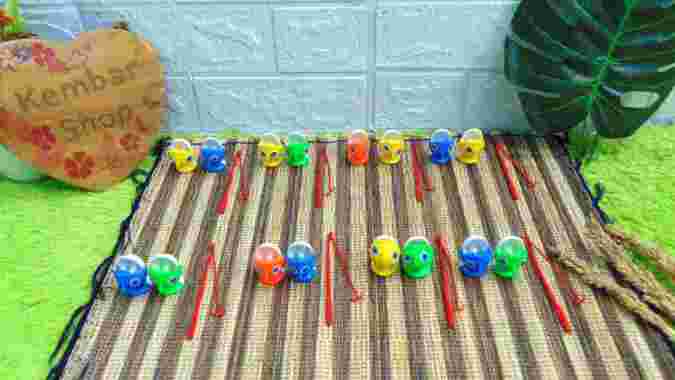 PC-IKAN PAKET HEMAT! Mainan Anak Set 2pcs Ikan plus Pancingan Alat Mancing Random