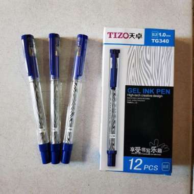 Pena Gel Tizo Zebra 1.0mm TG 340 Biru