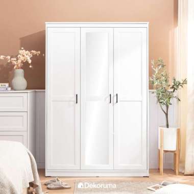 Dekoruma SHIRO Lemari Pakaian 3 Pintu / Lemari Baju / Wardrobe