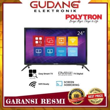 LED TV 24 INCH POLYTRON PLD 24MV1859 SCREEN MIRORRING POLYTRON PLD 24 MV 1859