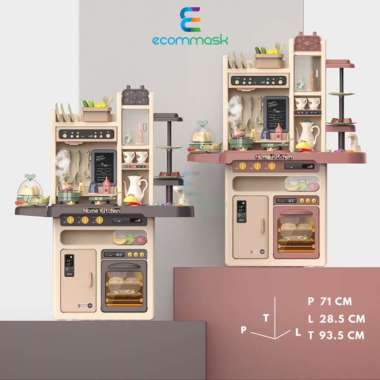 mainan kitchen set besar mainan masak masakan spraying kitchen Multicolor