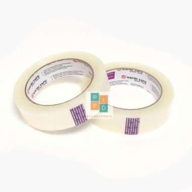 lakban bening 1" nachi/opp tape/isolasi selotip perpack Multicolor