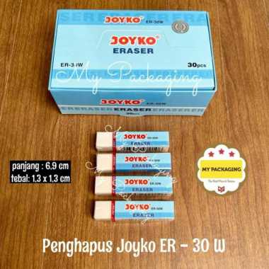 Eraser / Penghapus Pensil Joyko Kecil Putih