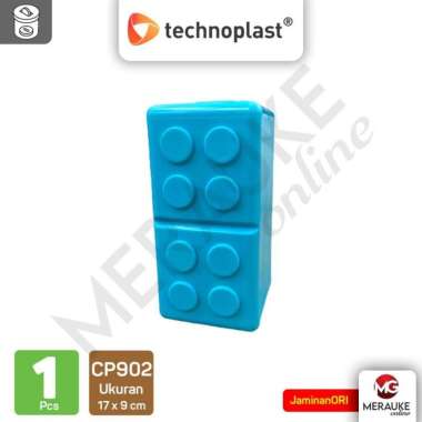 Big Block Coin Bank TECHNOPLAST CP902 Celengan Plastik Besar Tosca