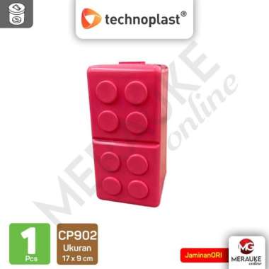 Big Block Coin Bank TECHNOPLAST CP902 Celengan Plastik Besar Merah Muda