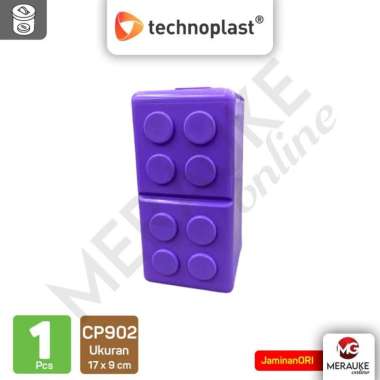 Big Block Coin Bank TECHNOPLAST CP902 Celengan Plastik Besar Ungu