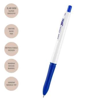 Gel Pen KOKORO MIRAI 0.48 mm Biru