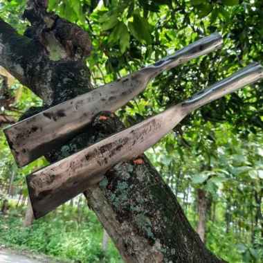Golok Baja Per Mobil Asli Super Bendo Pemotong Bambu Kayu Pohon