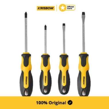 Krisbow Screwdriver Set 4 Pcs Obeng Lrsst4