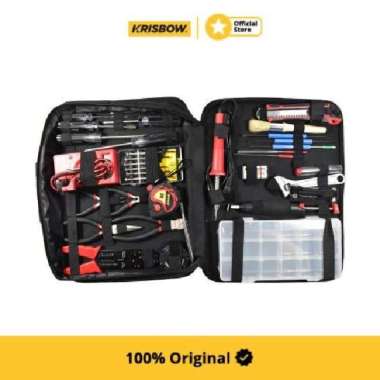Krisbow Set Electronic Toolkit Perkakas Elektronik 40 Pcs