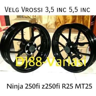 Velg Tapak Lebar Ninja 250 Fi Z250 Fi Double Cakram Vrossi Double Disc Multicolor