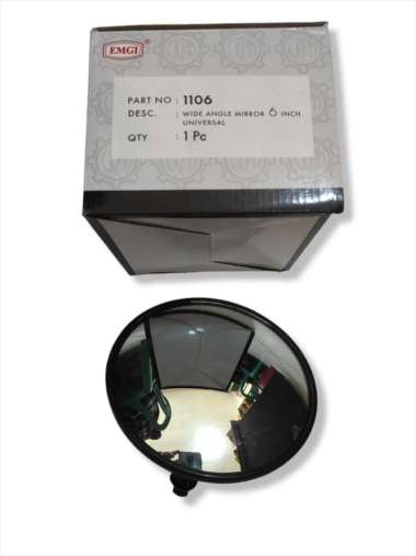 Kaca Spion Mirror Bulat 6 Inci Inch Cembung Truk Mobil EMGI 1106