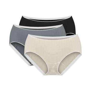 You’ve (YouHave) 3PCS Celana Dalam Seamless CD Seamless CD Wanita Panty Katun 300068 Multicolor M