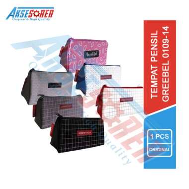 Aksesoren Tempat Pensil Segitiga [Greebel 0109-14] / Case Pencils / Tepak Wadah Alat Tulis / Kotak P