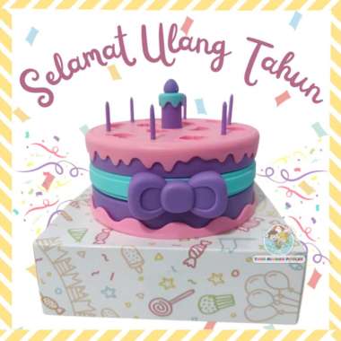 Lilin Mainan Anak Playdoh BIRTHDAY Cake