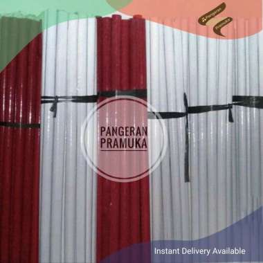 Tongkat Pramuka Kayu Warna Merah Putih