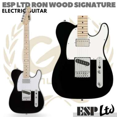 ESP LTD RON WOOD Signature Electric Guitar - Gitar Elektrik Telecaster BLACK