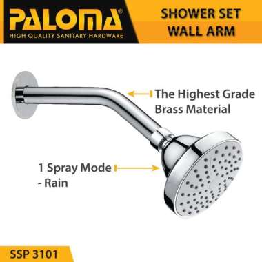 PALOMA SSP 3101 Shower Set Wall Tanam Mandi Head Kepala Tembok Paket