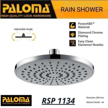 PALOMA RSP 1134 KEPALA SHOWER RAIN SHOWER KAMAR MANDI 8''