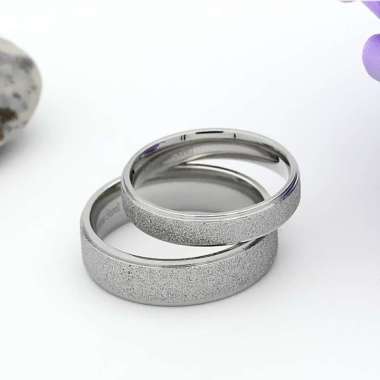 [BEST SELLER] Cincin Couple Titanium / Cincin Couple Ring / Couple Pasangan / Cincin Tunangan C093 2 pcs cowok