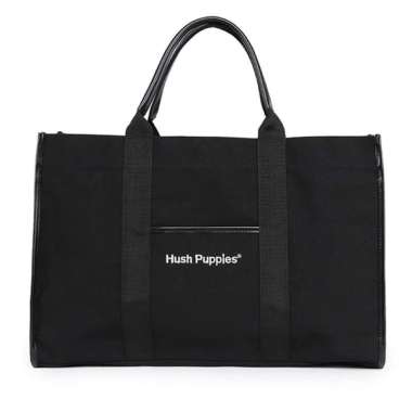 Hush Puppies Tas Wanita Canvas Tote Bag Big Black Black