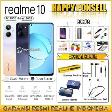 REALME 10 4G 8/128 GB | REALME10 4/128 GB GARANSI RESMI REALME - C55 6/128 GREEN, No bonus
