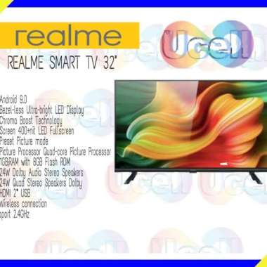 Realme Smart TV 32 inch - realme tv 32" - Garansi Resmi Multicolor