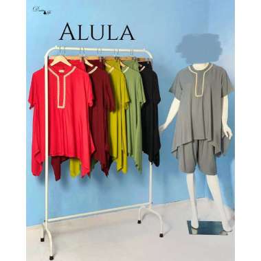 PIYAMA ALULA BY DASTER FIFI PAJAMAS WANITA PIYAMA JUMBO HITAM