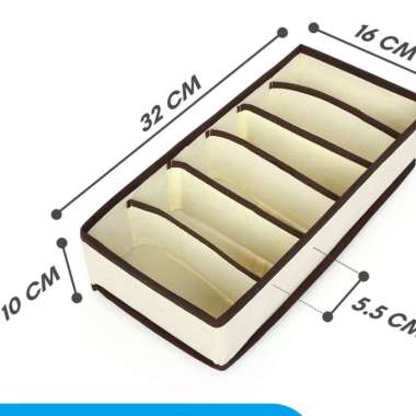 STORAGE BOX CELANA DALAM | UNDER - 6 SLOT