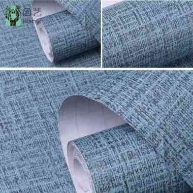 WALLPAPER STIKER DINDING BIRU POLOS BERTEKSTUR