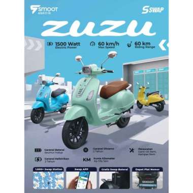 Program Subsidi Motor Listrik Smoot Elektrik Zuzu - - Tosca Seluruh Indonesia
