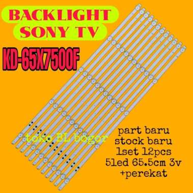 LAMPU LED BL BACKLIGHT TV SONY 65 KD-65X7500F 65X7500F Multicolor
