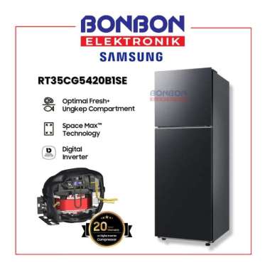 Samsung Kulkas 2 Pintu RT35CG5420B1SE / RT35CG5420B1 / RT35 348L