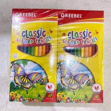 Pensil Warna 12 Panjang Greebel Classic Color