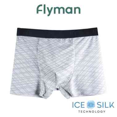 Flyman 3D Patterned Boxer 1 pcs FM 3447 Abu-Abu M