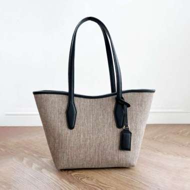 Femmebravile - Gaby Canvas - Tote Bag - Tas Bahu - Tas Tangan Latte Small