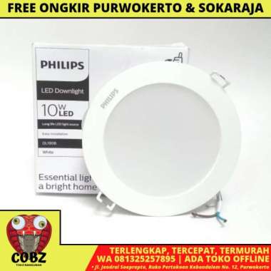 10 WATT / PHILIPS LED Downlight Lampu Tanam Plafon Moto Putih