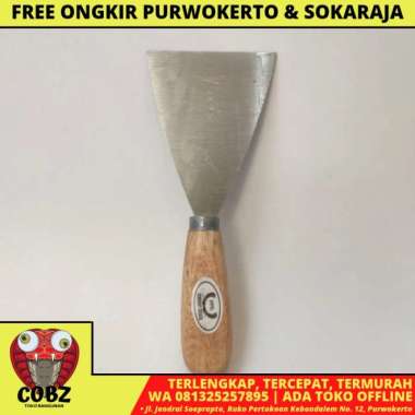 3 IN / EIFFEL Sekrap Kape Scrapper Cat Perata Acian Gagang Kayu