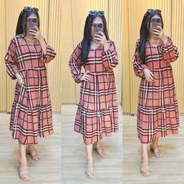 FM - DRESS WANITA / DRES BBR / DRESS KEKINIAN / DRES BUSUI - YX DRESS MARIANA BBR XL-XXL HIJAU SAGE
