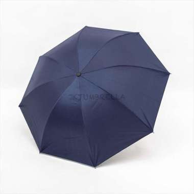 GST Payung Lipat 3 Polos Lapis Hitam Anti UV Payung Sablon Promosi GRC - 301 NAVY