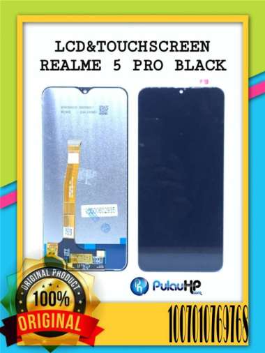 LCD TOUCHSCREEN REALME 5 PRO BLACK ORI