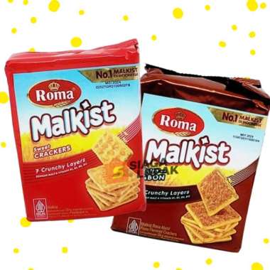Roma Malkist Family Pack 224gr All Varian Crackers Abon Original