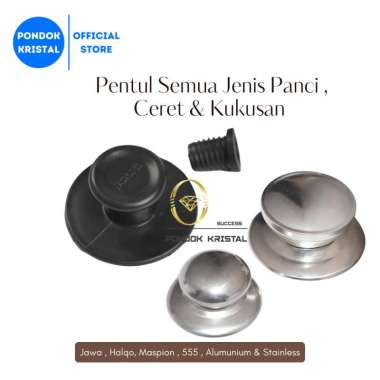 Pentul Panci Kukusan Ceret / Pegangan Panci / Handle Panci Jawa Halqo Maspion 555 Stainless Alumuniu