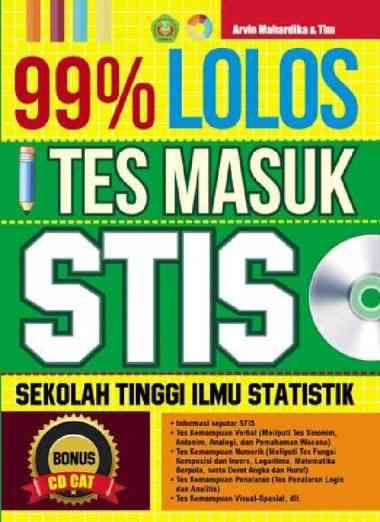 buku 99% Lolos Tes Masuk STIS (BONUS CD CAT) Saufa ori