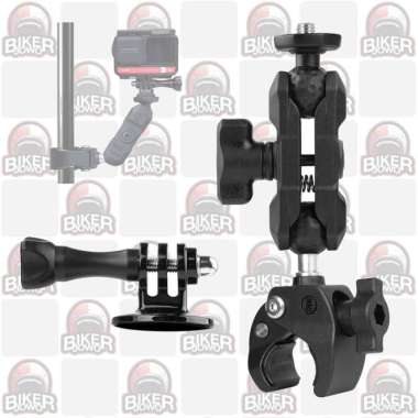 Osopro Bracket Insta 360 Action Camera Mounting Motor Cam Holder Tongsis 3M