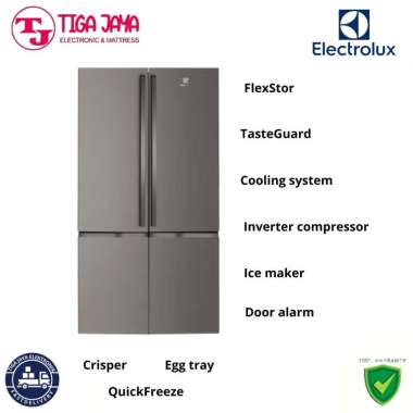 ELECTROLUX EQE6000A-B KULKAS MULTIDOOR 4 PINTU 541 L EQE6000AB EQE6000