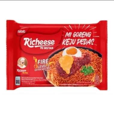 Richeese mie goreng keju pedas Lv 3