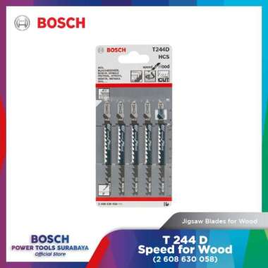 Mata Gergaji Kayu Bosch Jigsaw Blade T244D Speed for Wood