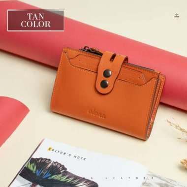 VERISH dompet wanita / dompet kulit asli Alona Tianna dompet atm dompet kartu tan